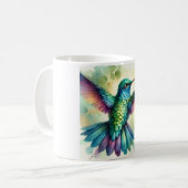 Vibrant Hummingbird 240824AREF124 - Watercolor Koffiemok (Voorkant links)
