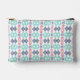 Vibrant ikat-style geometric vertical pattern etui