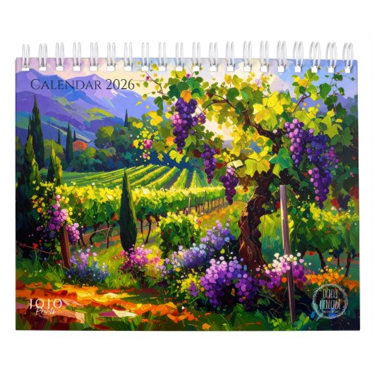 Vibrant Impasto Art Calendar 2026 Kalender (Hoes)