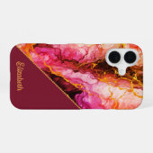 Vibrant Ink Fusion iPhone 16 Hoesje (Achterkant horizontaal)