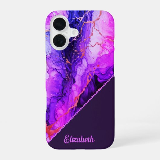 Vibrant Ink Fusion iPhone 16 Hoesje (Achterkant)