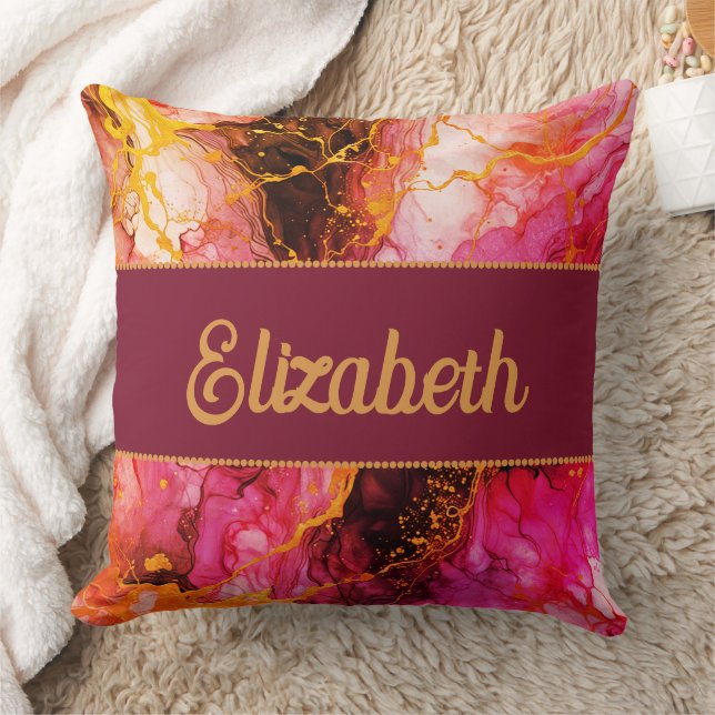 Vibrant Ink Fusion Kussen (Deken)
