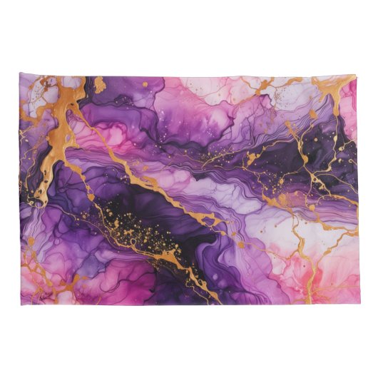 Vibrant Ink Fusion Kussensloop (Achterkant-Rechts)