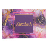 Vibrant Ink Fusion Kussensloop (Voorkant-Rechts)