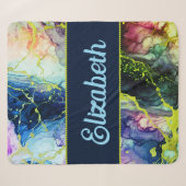 Vibrant Ink Fusion Sherpa Deken (Voorkant (horizontaal))