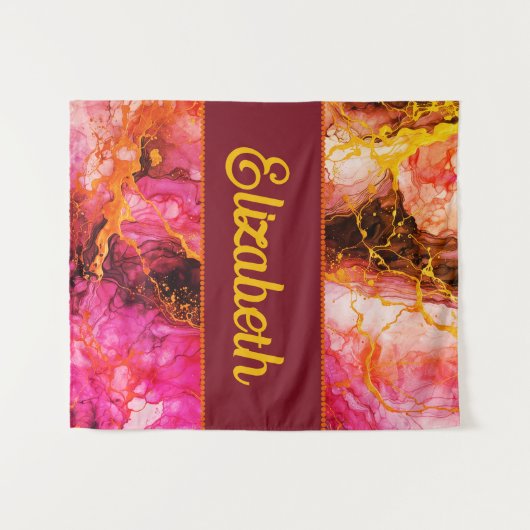 Vibrant Ink Fusion Wandkleed (Voorkant (horizontaal))