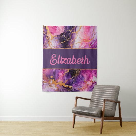 Vibrant Ink Fusion Wandkleed (In situ)