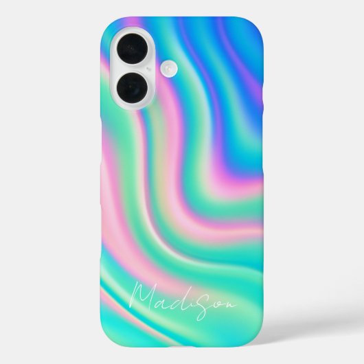 Vibrant Iridescent Wave Flow Case-Mate iPhone Case (Achterkant)