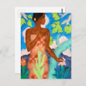 Vibrant Island Hues en Polynesische vrouw Briefkaart (Voorkant / Achterkant)