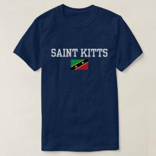 Vibrant Island Pride Saint Kitts Vlag T-shirt
