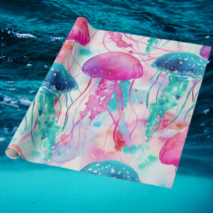 Vibrant Jellyfish Cadeaupapier