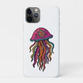 Vibrant Jellyfish iPhone Case (Achterkant)