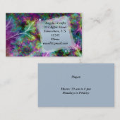 Vibrant jewel fractal Ferns Visitekaartje (Voorkant / Achterkant)