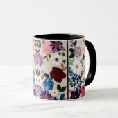 Vibrant Jewel-Toned Floral Symphony Mok (Voorkant rechts)