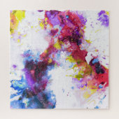 Vibrant kleurig Abstract schilderen Legpuzzel (Horizontaal)