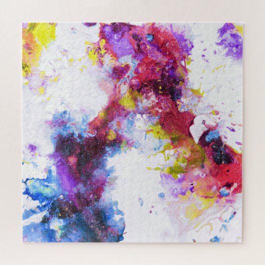 Vibrant kleurig Abstract schilderen Legpuzzel (Horizontaal)