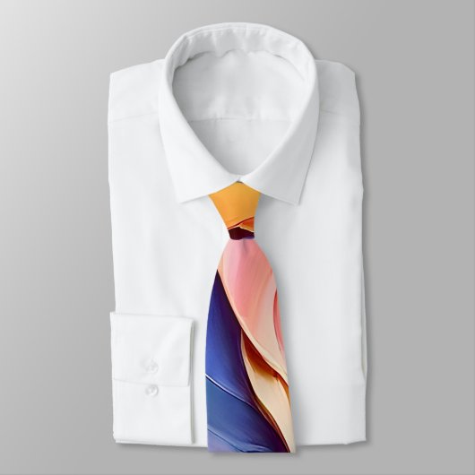 Vibrant kleurig Abstract schilderen Stropdas (Gebonden)