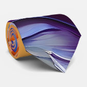 Vibrant kleurig Abstract schilderen Stropdas (Opgerold)