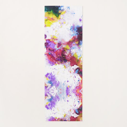 Vibrant kleurig Abstract schilderen Yogamat (Voorkant)