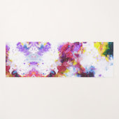 Vibrant kleurig Abstract schilderen Yogamat (Voorkant (horizontaal))