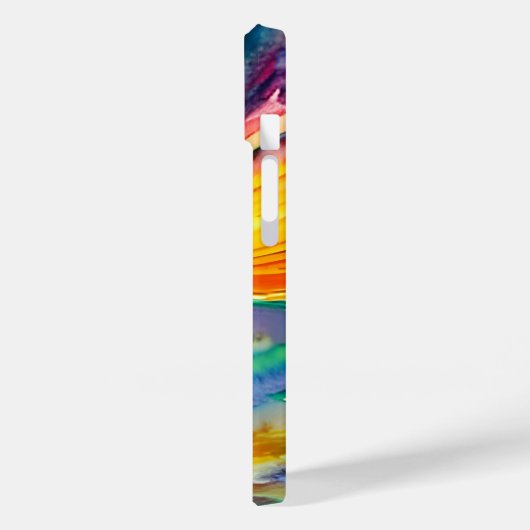 Vibrant Kleurrijke Zonsondergang over het Water Case-Mate iPhone Case (Achterkant / Links)