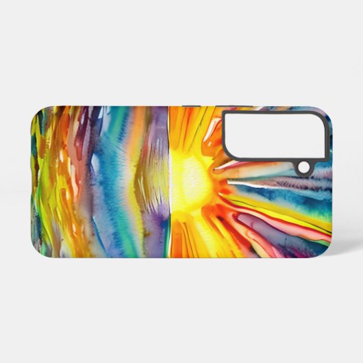 Vibrant Kleurrijke Zonsondergang over het Water Samsung Galaxy Hoesje (Achterkant horizontaal)