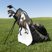 Vibrant Knight Canvas tas Vloermat auto Golfhanddoek (Groen)
