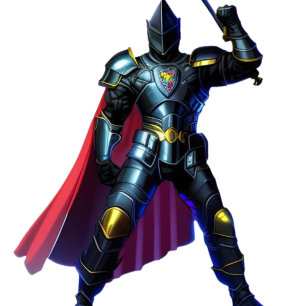 Vibrant Knight Throw Blanket Kussen