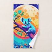 Vibrant Koala Moon Bad Handdoek (Handdoek)