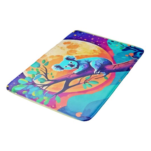 Vibrant Koala Moon Badmat (Gekanteld)