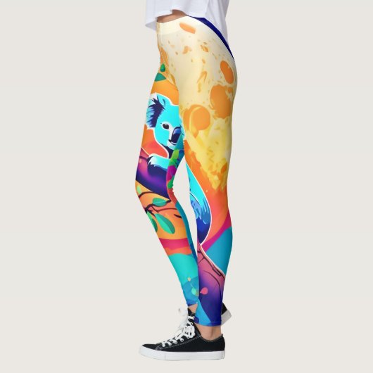 Vibrant Koala Moon Leggings (Links)