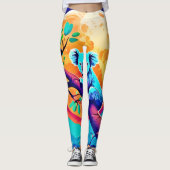 Vibrant Koala Moon Leggings (Voorkant)