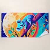 Vibrant Koala Moon Strandlaken (Voorkant)