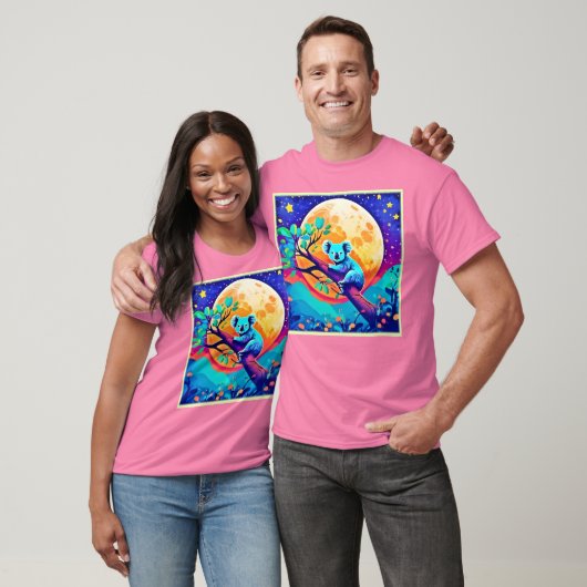 Vibrant Koala Moon T-shirt (Unisex)