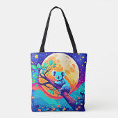 Vibrant Koala Moon Tote Bag (Achterkant)
