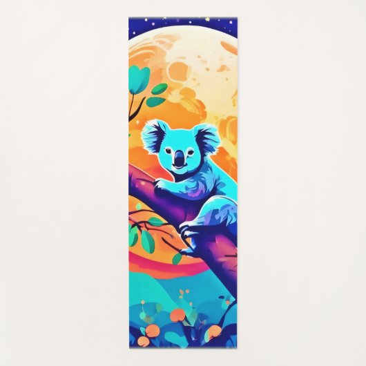 Vibrant Koala Moon Yogamat (Voorkant)