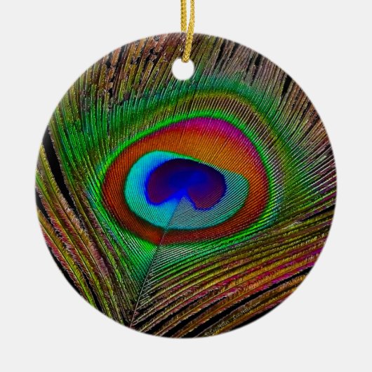 Vibrant koperen doezelaar keramisch ornament (Voorkant)