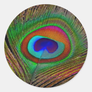 Vibrant koperen doezelaar ronde sticker