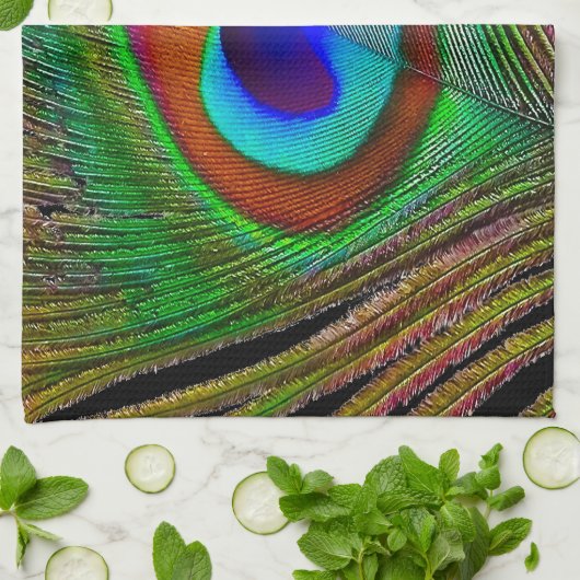 Vibrant koperen doezelaar theedoek (Gevouwen)