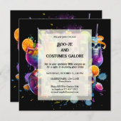 Vibrant Krijg je drank Op Drink Halloween Party Feestdagenkaart (Voorkant / Achterkant)