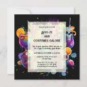 Vibrant Krijg je drank Op Drink Halloween Party Feestdagenkaart (Voorkant)