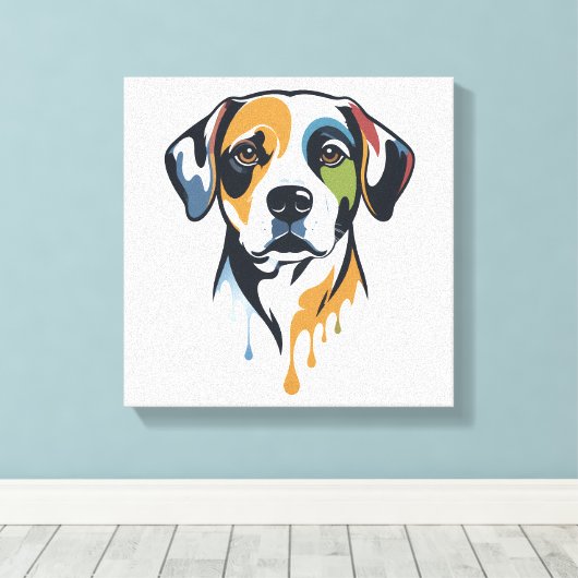 Vibrant Lab Pop Art Canvas Afdruk (Insitu (Houten vloer))