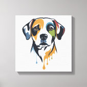 Vibrant Lab Pop Art Canvas Afdruk (Voorkant)