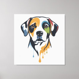 Vibrant Lab Pop Art Canvas Afdruk