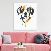 Vibrant Lab Pop Art Canvas Afdruk (Insitu (Woonkamer))