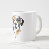 Vibrant Lab Pop Art Grote Koffiekop (Voorkant rechts)