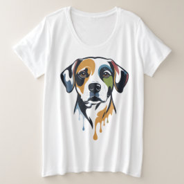 Vibrant Lab Pop Art Grote Maat T-shirt