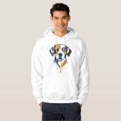 Vibrant Lab Pop Art Hoodie (Voorkant volledig)