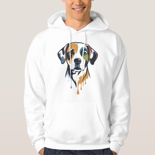 Vibrant Lab Pop Art Hoodie (Voorkant)