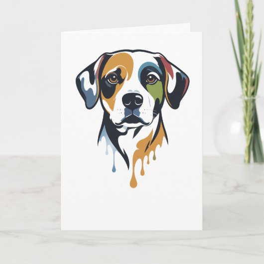Vibrant Lab Pop Art Kaart (Voorkant)
